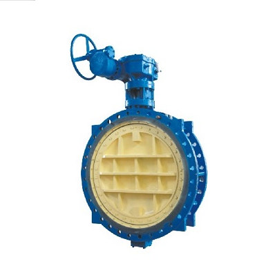 Double-eccentric flange butterfly valve-