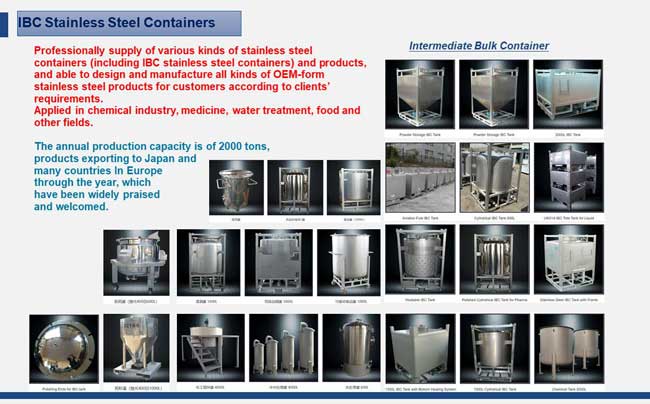 IBC Stainless Steel Containers
