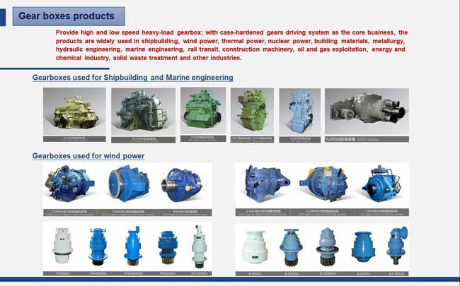 Gear boxes products